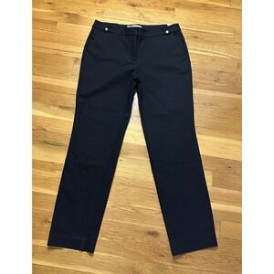 Jones Studio Women Size 6 Black Straight Leg Career Dress Pants Office Work